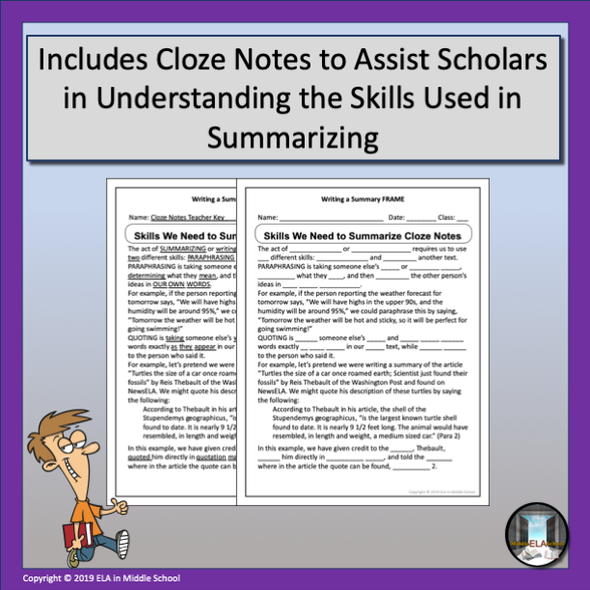 Writing with FRAMEs: The Summary